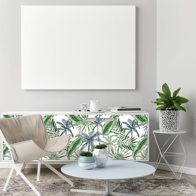 Kennyon sticker met tropisch meubelmotief, 40 x 60 cm