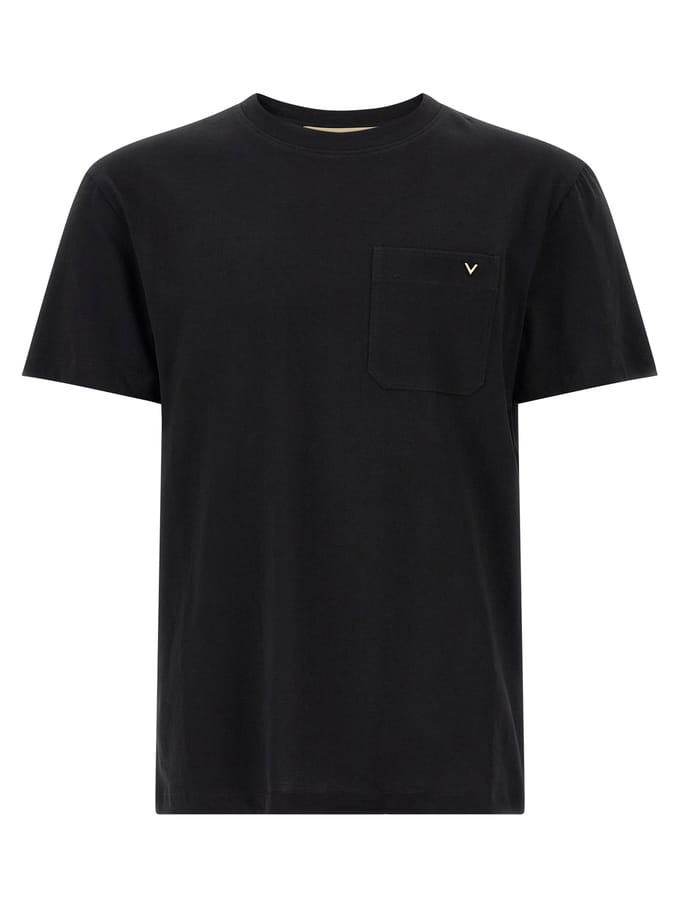 Valentino Garavani Zwarte Katoenen T-shirt