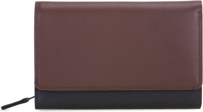 Mywalit Lederen portefeuille 15 cm - Dames - Horizontaal - cacao