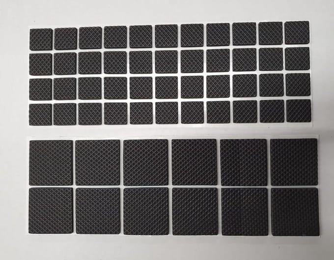 BS - Anti Krasvilt - Vinyl - Krasrubber - 56 Delig Zwart