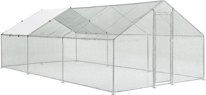 Kippenren / Kippenhok - HLS25T - 300 x 600 x 200 cm