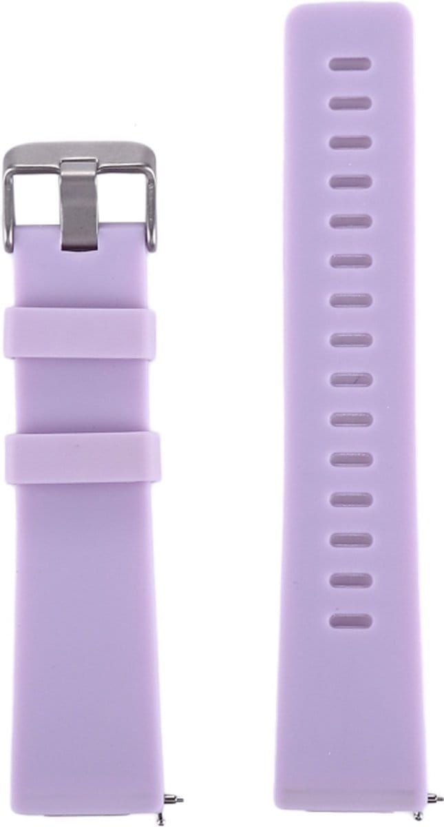 Siliconen bandje - geschikt voor Fitbit Versa / Versa 2 - maat S/M - lichtroze