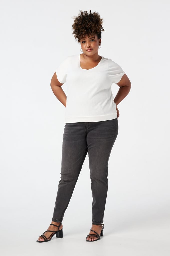 MS Mode Tregging Tregging met denim look