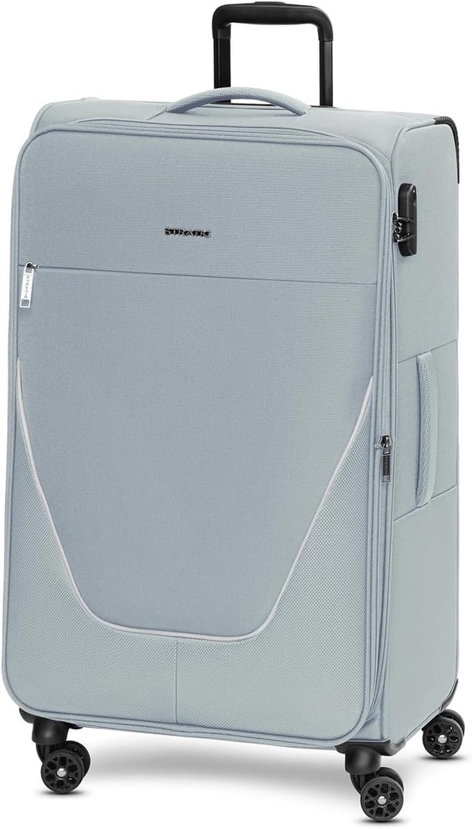 Reiskoffer - Zachte bagage - Lange reizen - Uitbreidbaar volume - 76 cm - Grijs