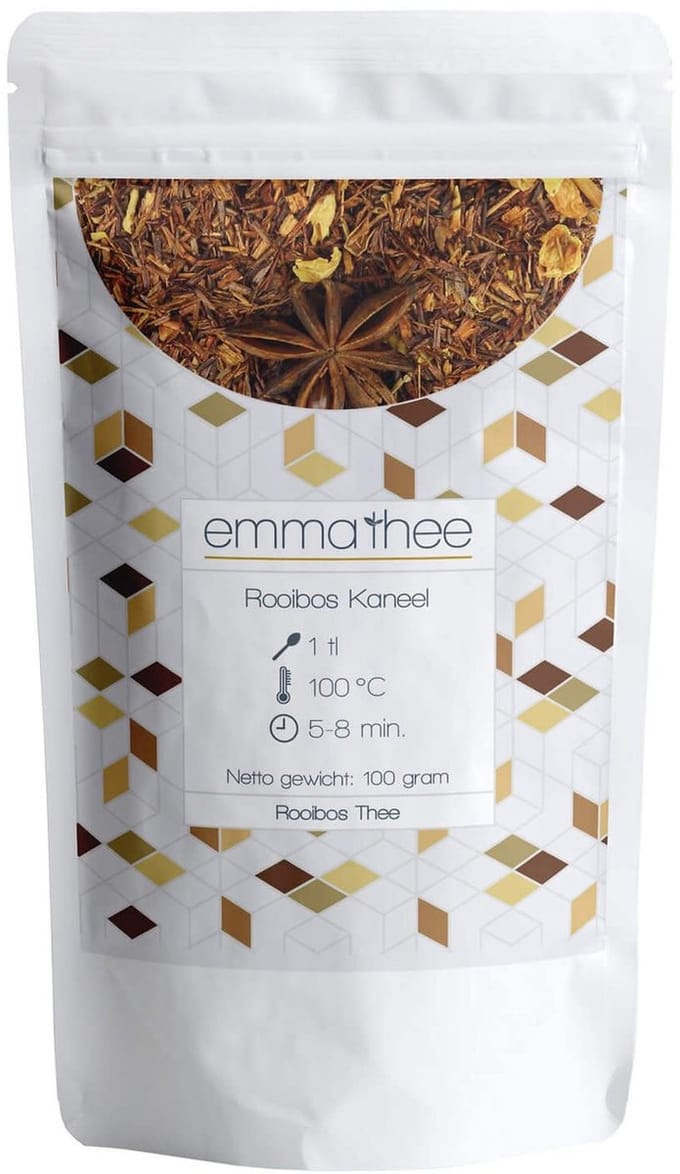 Rooibos Kaneel 100 Gram - Losse Thee - Puur & Natuurlijk - Warm & Kruidig