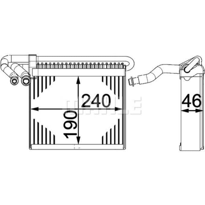Verdamper, airconditioning MAHLE AE 70 000P