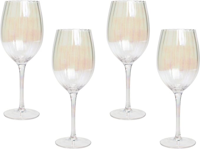 MORGANITE - Wijnglas set van 4 - Transparant - Glas