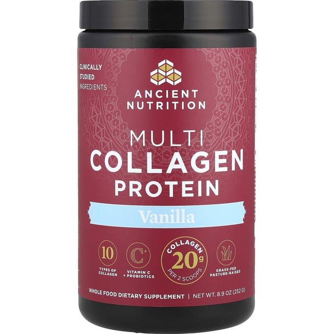 Multi Collageen Eiwit, Vanille, 8,9 oz (252 gr)