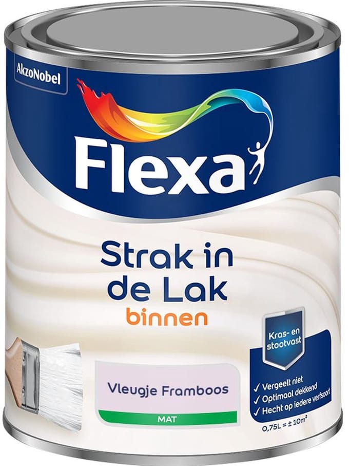 Flexa - Strak In De Lak Binnenlak Mat - Vleugje Framboos - Mengverf - 750 Ml