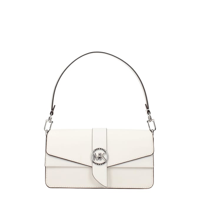 Michael Kors Witte Leren Handtas
