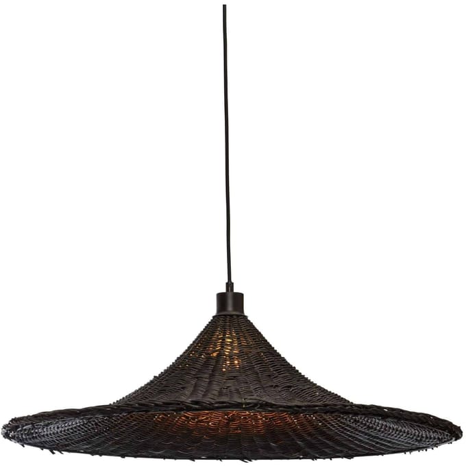 Good&Mojo Hanglamp Borabora – Ø70cm – Rotan – Zwart