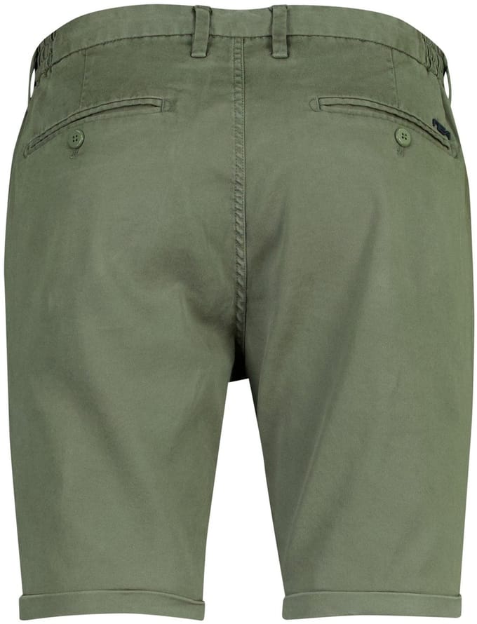Donkergroene korte broek New Zealand lyocell omslag en trekkoord