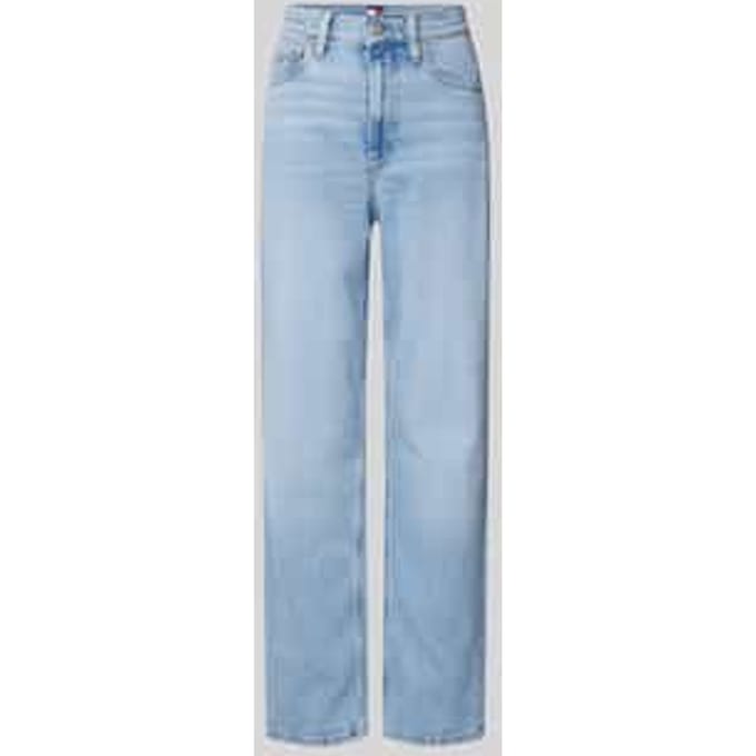 Straight leg jeans van katoenmix, model 'LAYLA'