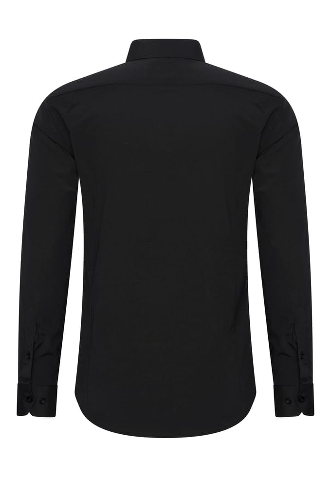 Rusty Neal Overhemden Overhemd Slim Fit Zwart