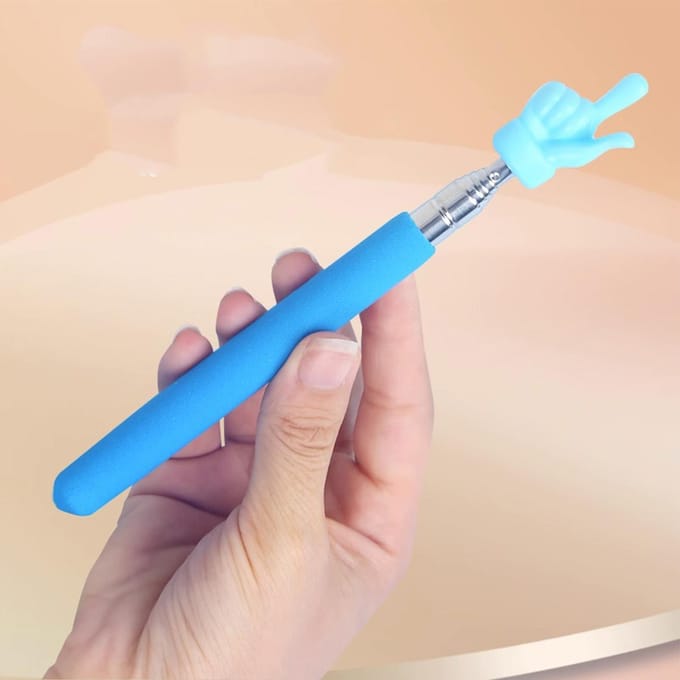Pointeurs d'enseignement rétractables flexibles en acier inoxydable pour enfants gray