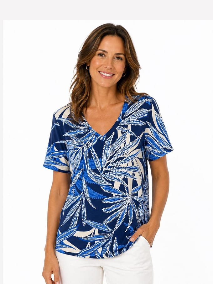 &Co Woman MARLEY LEAF - Top - S - Blauw