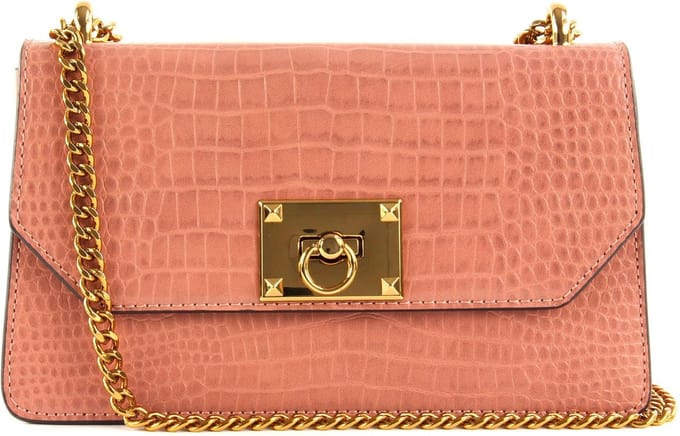 SEIDENFELT MANUFAKTUR Avondtas Schoudertas Nora Rose Roze