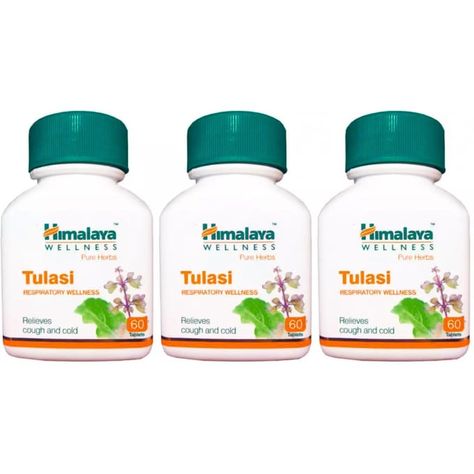 Tulsi-set (3 x 60 tabletten, 250 mg), Tulasi Set, Himalaya blue