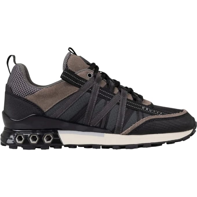 Cruyff Heren Fearia Suede Hex-Tech Trainers (Zwart)