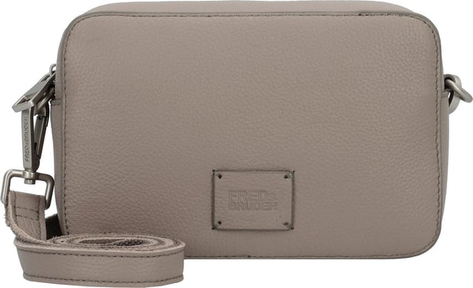FREDsBRUDER Leren Schoudertas Feeling Good Camera Bag Warm Grey Taupe