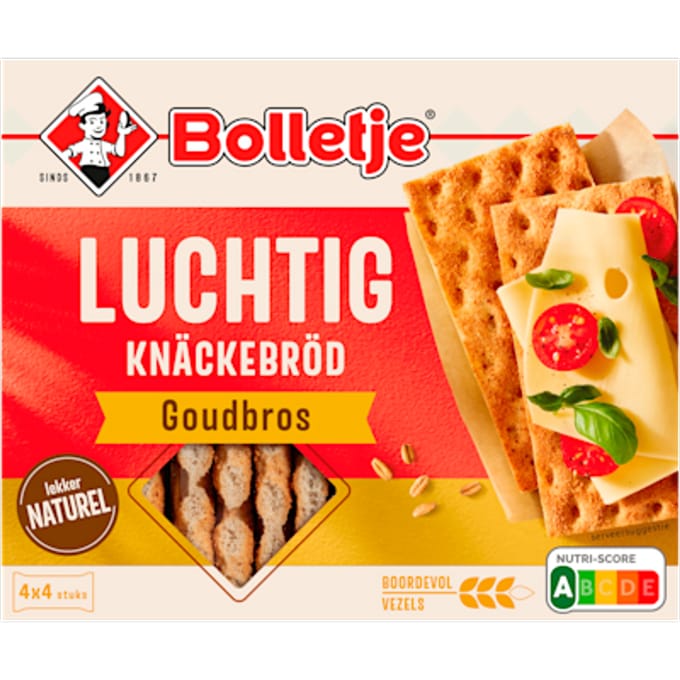 Luchtig knäckebröd goudbros