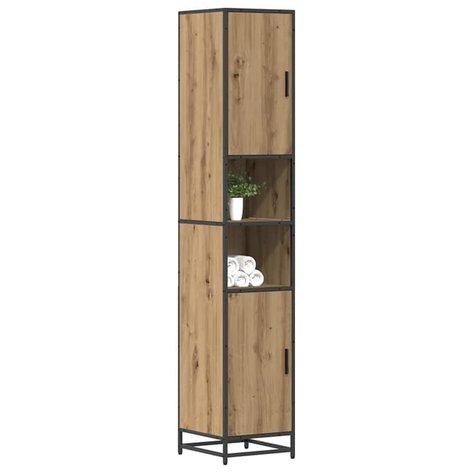 vidaXL - Badkamermeubel - Set - Artisan - Eiken - 35 - x - 37,5 - x - 188,5 - cm