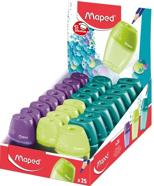 Maped Potloodslijper Shaker 1-gaats (geen kleurselectie mogelijk)