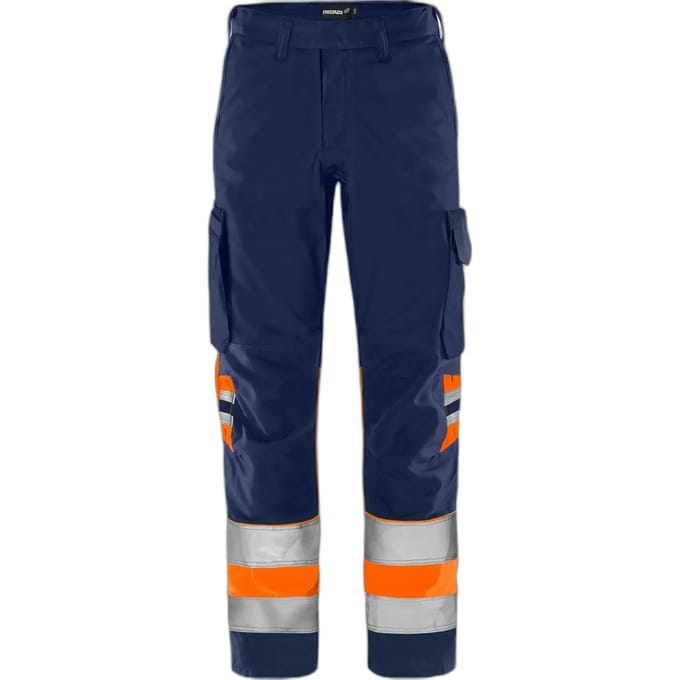 Hoog zichtbare werkbroek klasse 1 Fristads Green 2668 GPLU