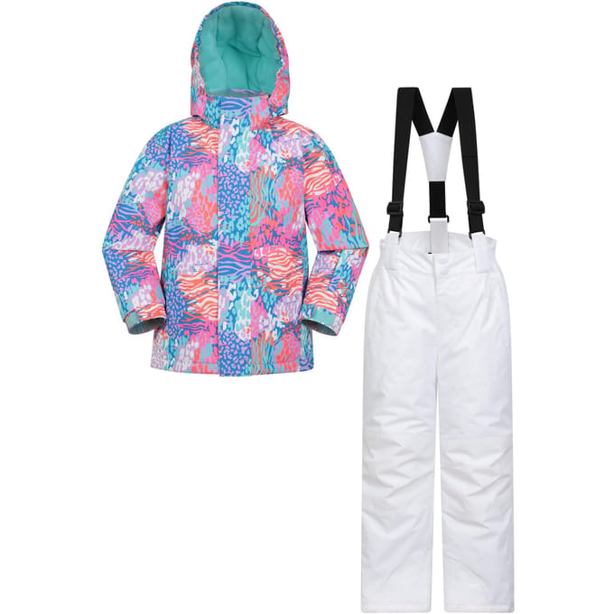Mountain Warehouse Kinder/Kinder bedrukte Ski jas & broek (Roze)