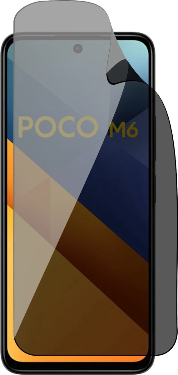 Privacy Screenprotector geschikt voor Poco M6 - 1x FlexGuard Screen Protector