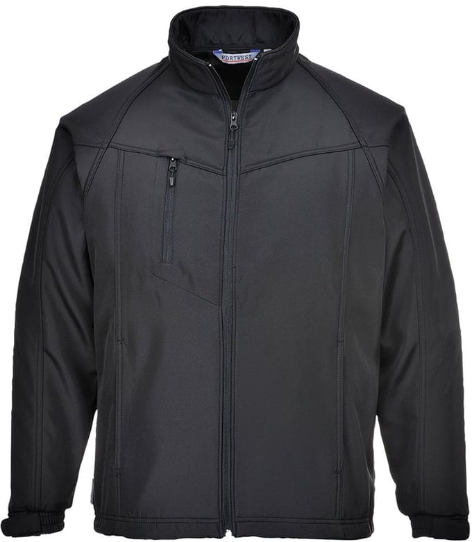 Portwest Oregon Softshell Jas voor heren (3L) TK40 - Zwart - S