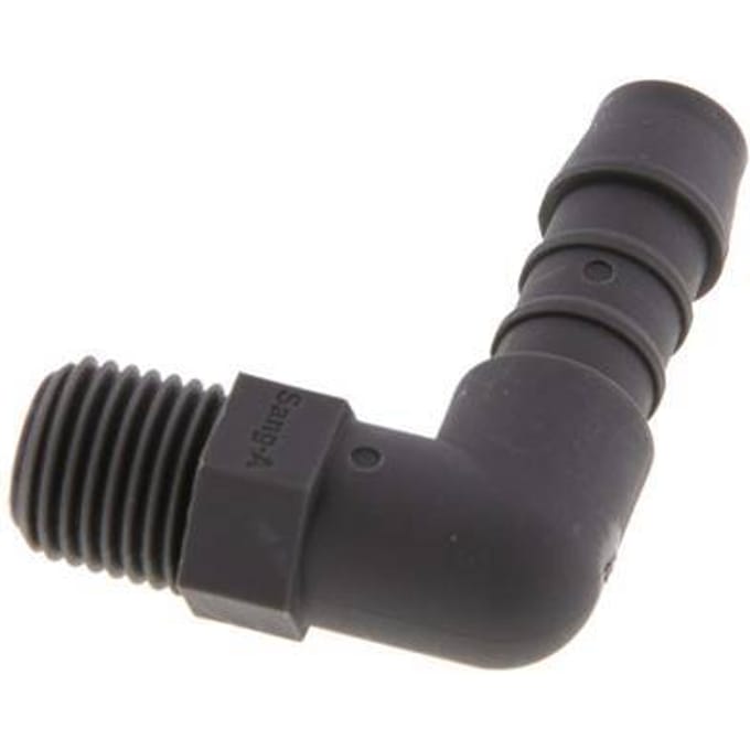 10 mm & R1/4'' PA 6 L-Slangpilaar Met Buitendraad [10 Stuks]