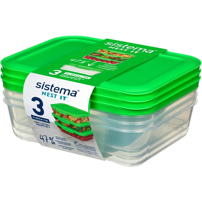 Sistema Nest It Meal Prep 1000 ml + 1000 ml + 1000 ml
