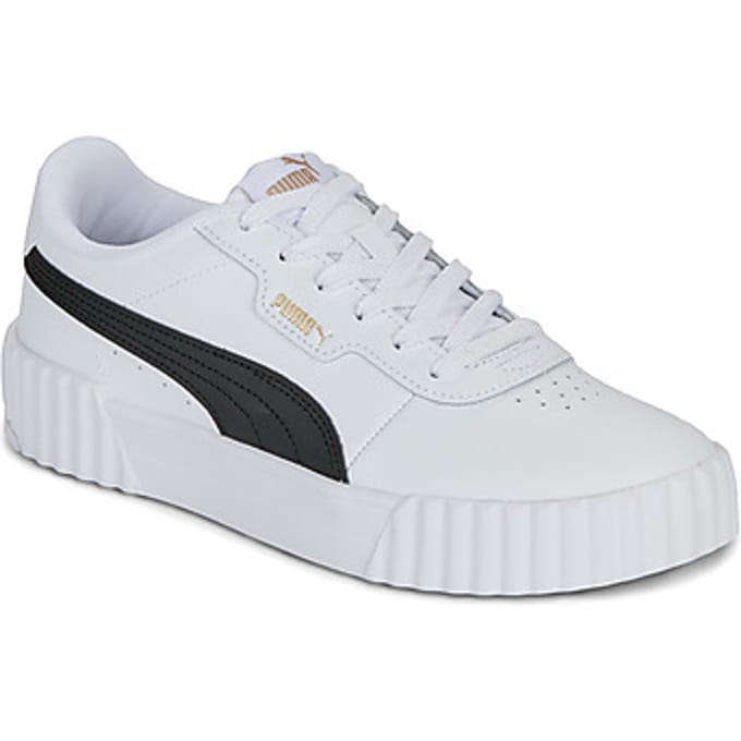 PUMA Carina 3.0 Dames Sneakers - PUMA White-PUMA Black-PUMA Gold