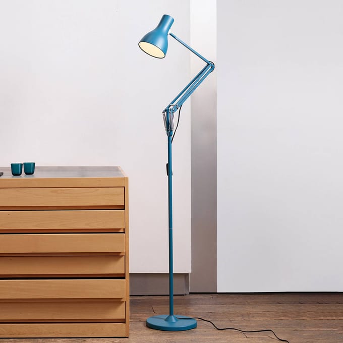 Anglepoise Type 75 Vloerlamp Anglepoise + Margaret Howell Saxon Blauw