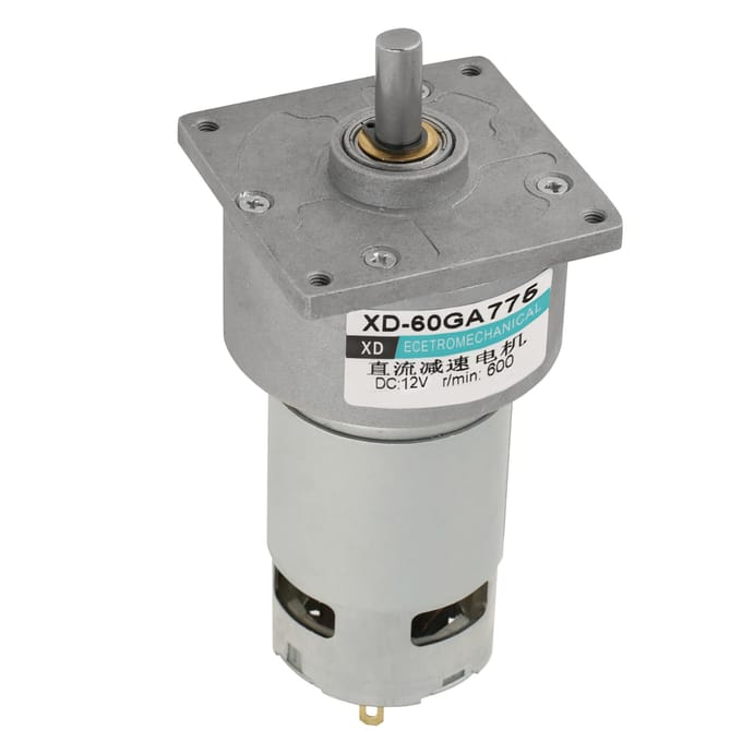 35W Micro DC Metalen Tandwielmotor Snelheid Regelbaar CWCCW  ( 12V 600rpm)