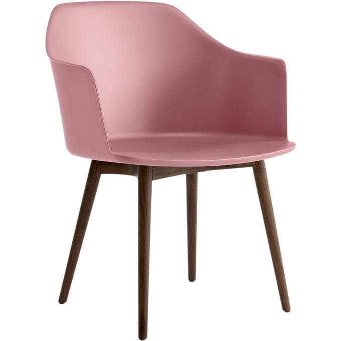 &Tradition Rely HW76 Stoel - andTraditionSoftPink - walnut