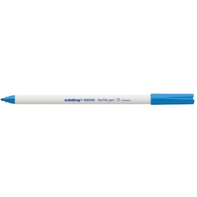 edding-4600 textielpen lichtblauw  1ST 1 mm /  4-4600010