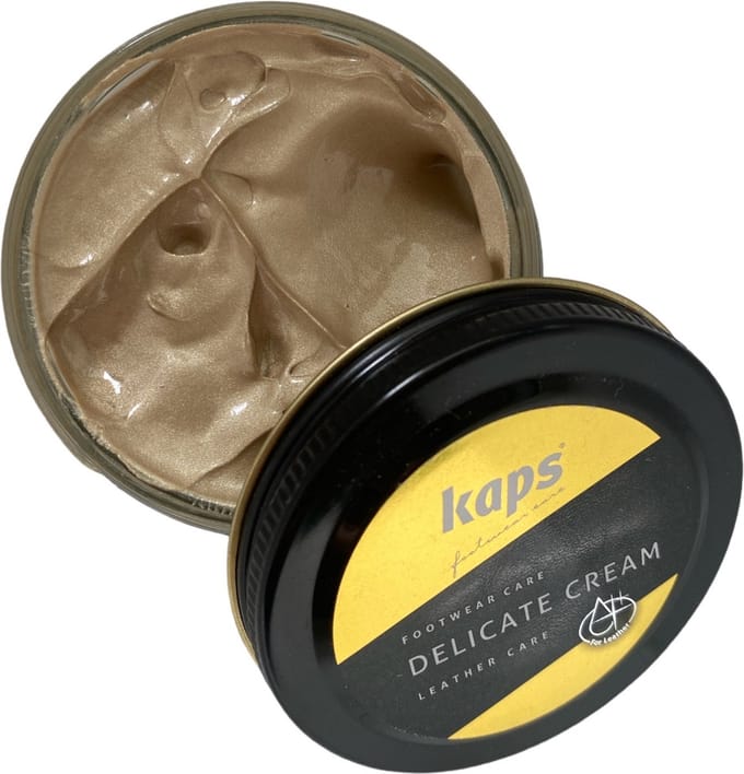 Kaps Schoencreme - schoensmeer - verzorgt het leer en geeft glans - (404) Platinum - 50ml