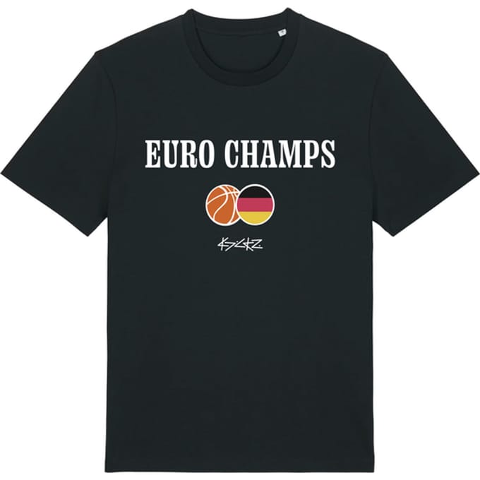 Kickz Duitsland Euro Champs 2025 T-shirt Zwart
