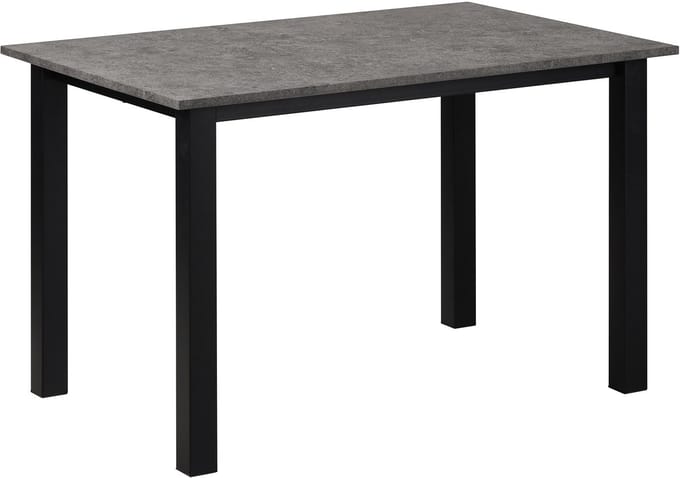 Durham-Eettafel 120x80 cm, 6 plaatsen in beton uiterlijk