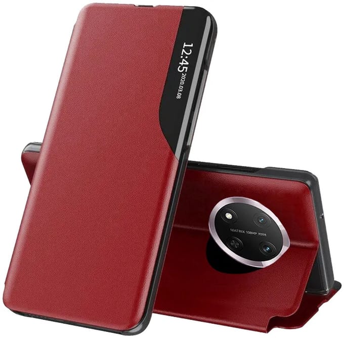 Hoesje geschikt voor HONOR Magic7 Lite/X9c - Techsuit eFold Book Case - Rood