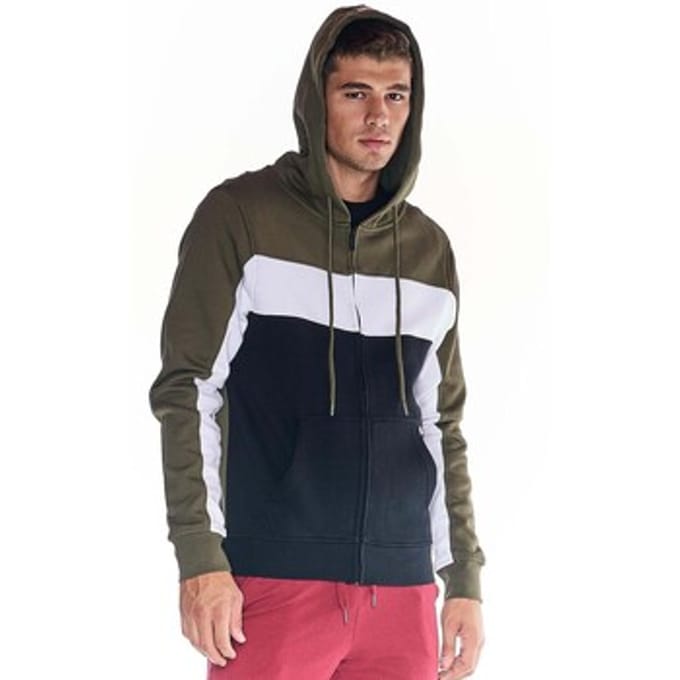 Capuchon sweaters Leone 1947 Man Hoody Full Zip Earth Tones