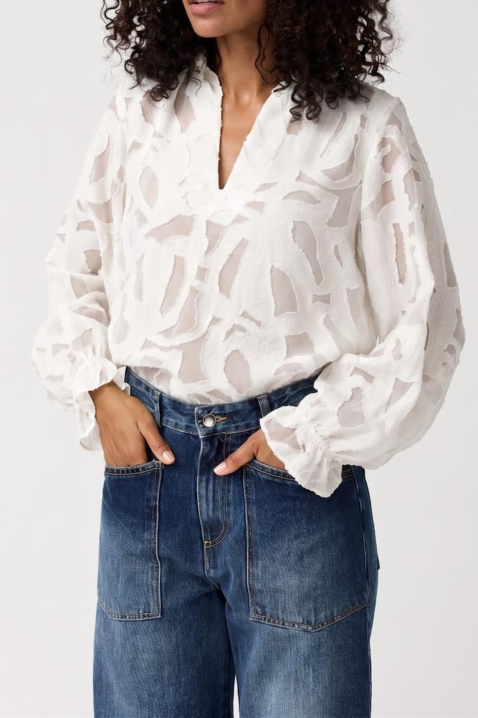 Alchemist Ella Top Very White Größe: 40 | Longsleeves Outlet | Damen | Weiß