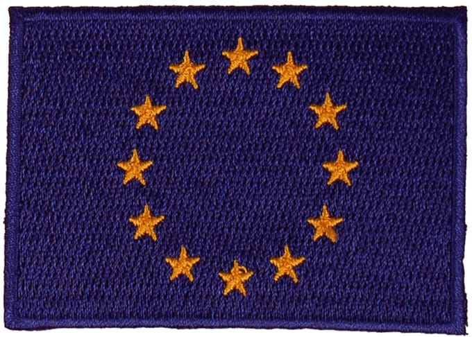Strijkapplicatie/Patch - Vlag Europa - 8x6cm