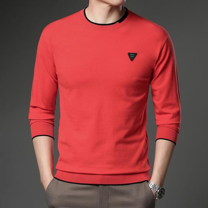 Pull à manches longues et col rond pour homme, style coréen, décontracté, tendance, printemps 3XL green