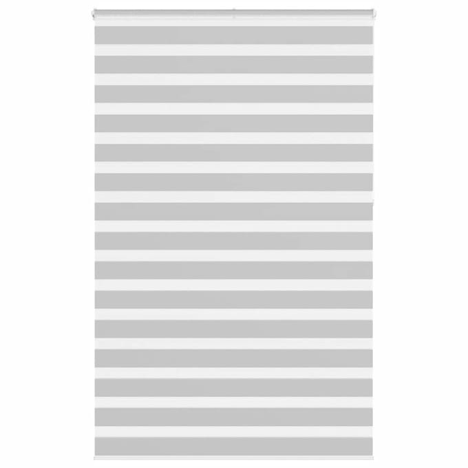 vidaXL - Zebra - rolgordijn - 140x230 - cm - stofbreedte - 135,9 - cm - lichtgrijs