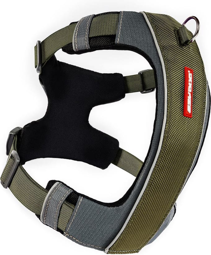 EzyDog X Link Hondentuig Hondentraining - Honden Harnas - M - Khaki Groen