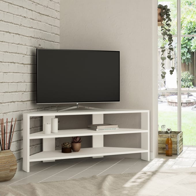Thales TV-meubel | 100% MELAMINE | Wit - Emob - TV-meubel - Wit - Melamine