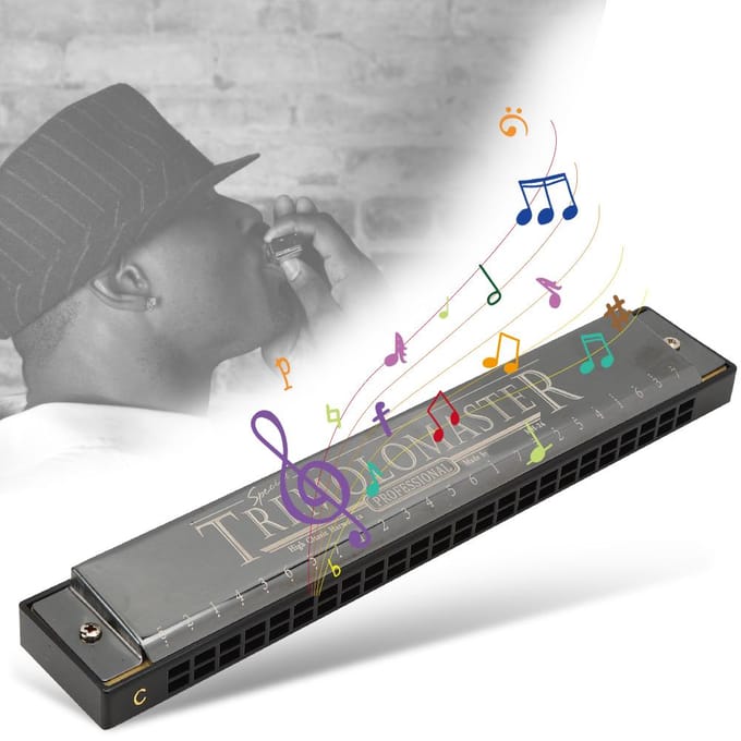 Professionele Mondharmonica Diatonische Harp Kinderen Geschenken Polyfoon C Toon gray
